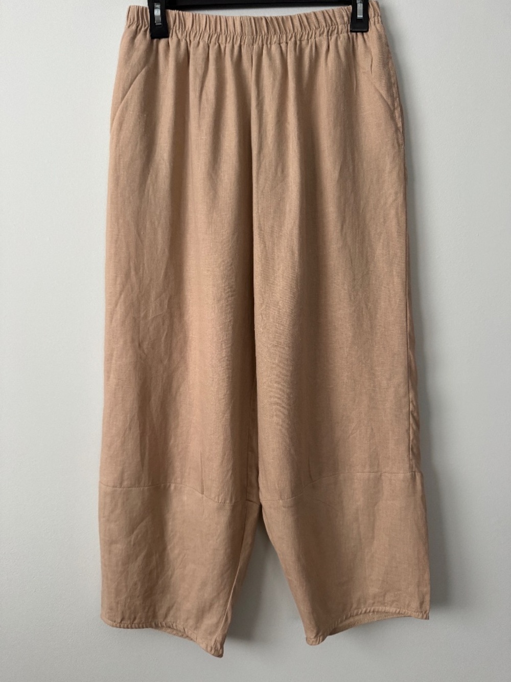 Women's Relaxed Wide-Leg Pants in Beige - Comfortable Everyday Style